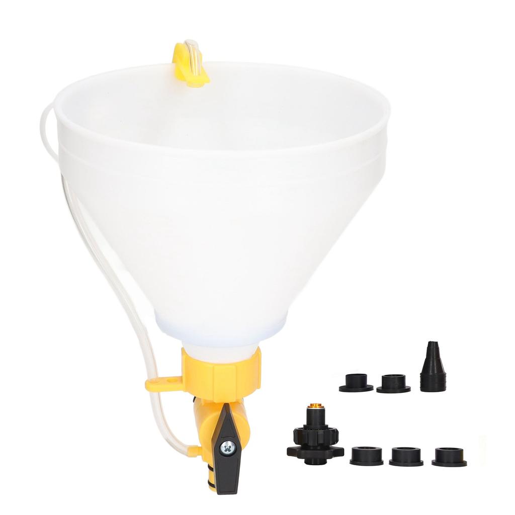 Engine Radiator Coolant Filling Funnel Kit Spill Proof Cooling System Funnel with 31 35 40 42 45mm Adaptor