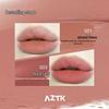 AZTK Non-Stick Matte Sherbet Lip Mud - Nude Color, Long-Lasting Lipstick