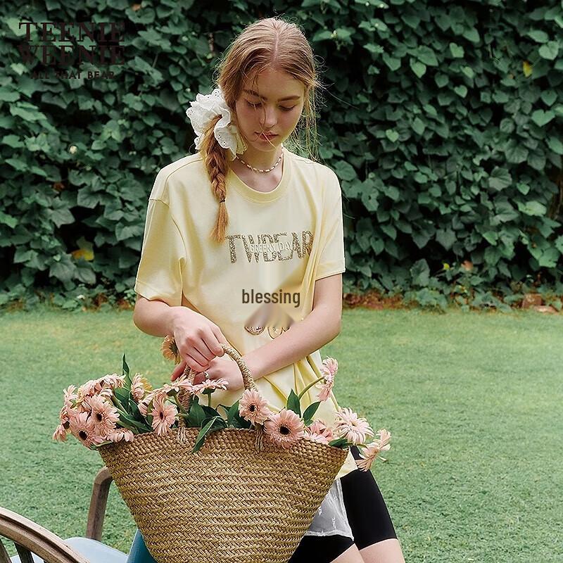 

Teenie Weenie Women s Cooling Shirred Short-Sleeve T-Shirt S