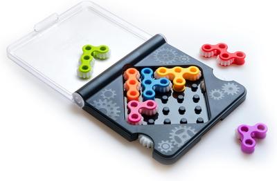 Akinashi Brinquedo Educativo Engrenagem Quebra-Cabeça Treinamento Cerebral 5 Níveis 120 Perguntas Brinquedo Quebra-Cabeça 3D Melhora a Concentração Portátil Previne Demência Melhora