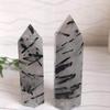 Unique Natural Black Tourmaline Crystal Obelisk Quartz Point Healing Decor Perfect For Spiritual Growth