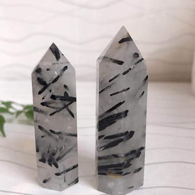 Unique Natural Black Tourmaline Crystal Obelisk Quartz Point Healing Decor Perfect For Spiritual Growth