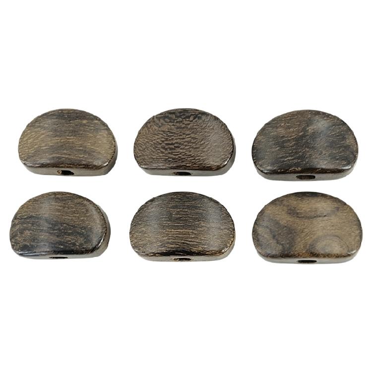 Wooden Guitar Tuner Parts, Set of 6 Button Handles for Guitar Owners and DIY Repair Maintenance Work Set Use Plan