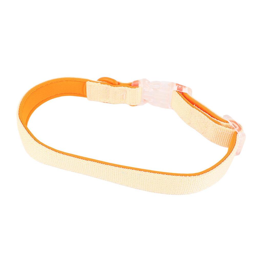 Breathable Dog Collar Durable Polyester Dog Collar Color Matching Dog Collar with Buckle for Outdoor Activities Orange Match Color M Width 2.0cm / 0.8
