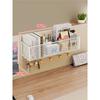 Cesto Portaoggetti da Appendere alla Scrivania Organizer Multifunzione per Cubicolo Ufficio Tavolo da Dormitorio Scaffale da Parete con Ganci