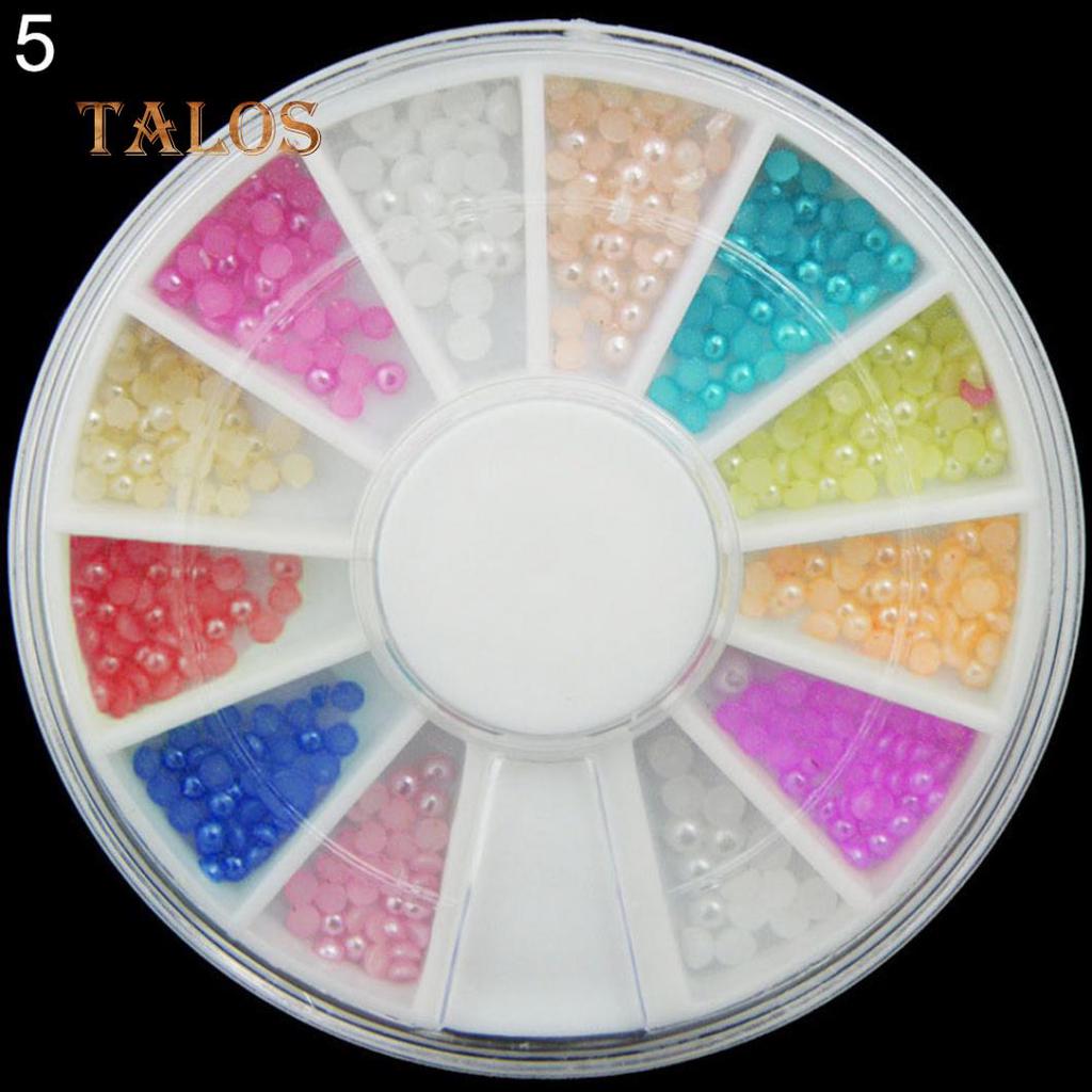 Colorful Shiny Nail Art Decoration Wheel Colorful Star DIY Manicure Accessory Nail Care