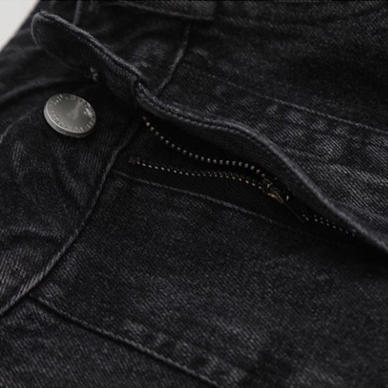 Baggy Jeans Men's Oversize Cargo Korean Black Wide Leg Pants Streetwear Hip Hop Harajuku Male Fashion Straight Denim Pants