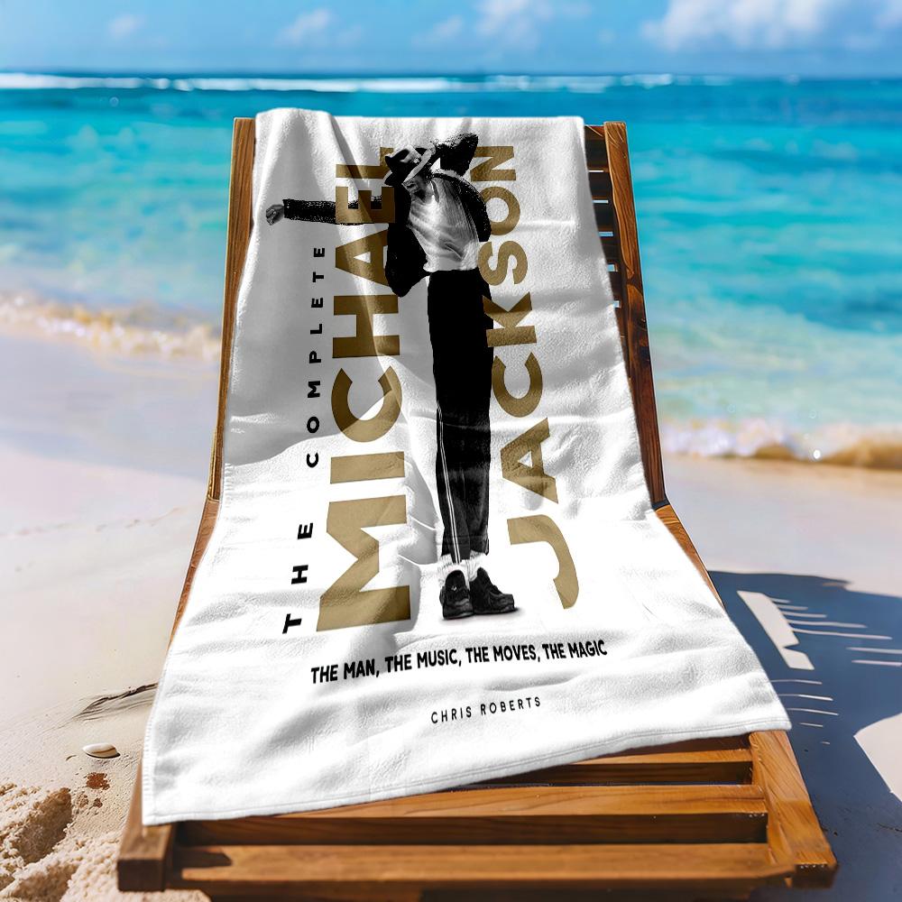 Michael Jackson Style Beach Towel High Absorbency & Quick-Dry Comfortable Lightweight Perfect for Traveling Yoga Camping and Swimming
