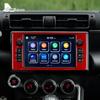 For Subaru BRZ Toyota GR86 2021 2022 2023 2024 Real Soft Carbon Fiber Sticker Navigation Panel Cover Interior Trim Accessories