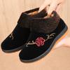Cloth Shoes Women's Winter Cotton Shoes Women's Velvet Thickened Warm People Soft-soled Grandma Cotton Boots