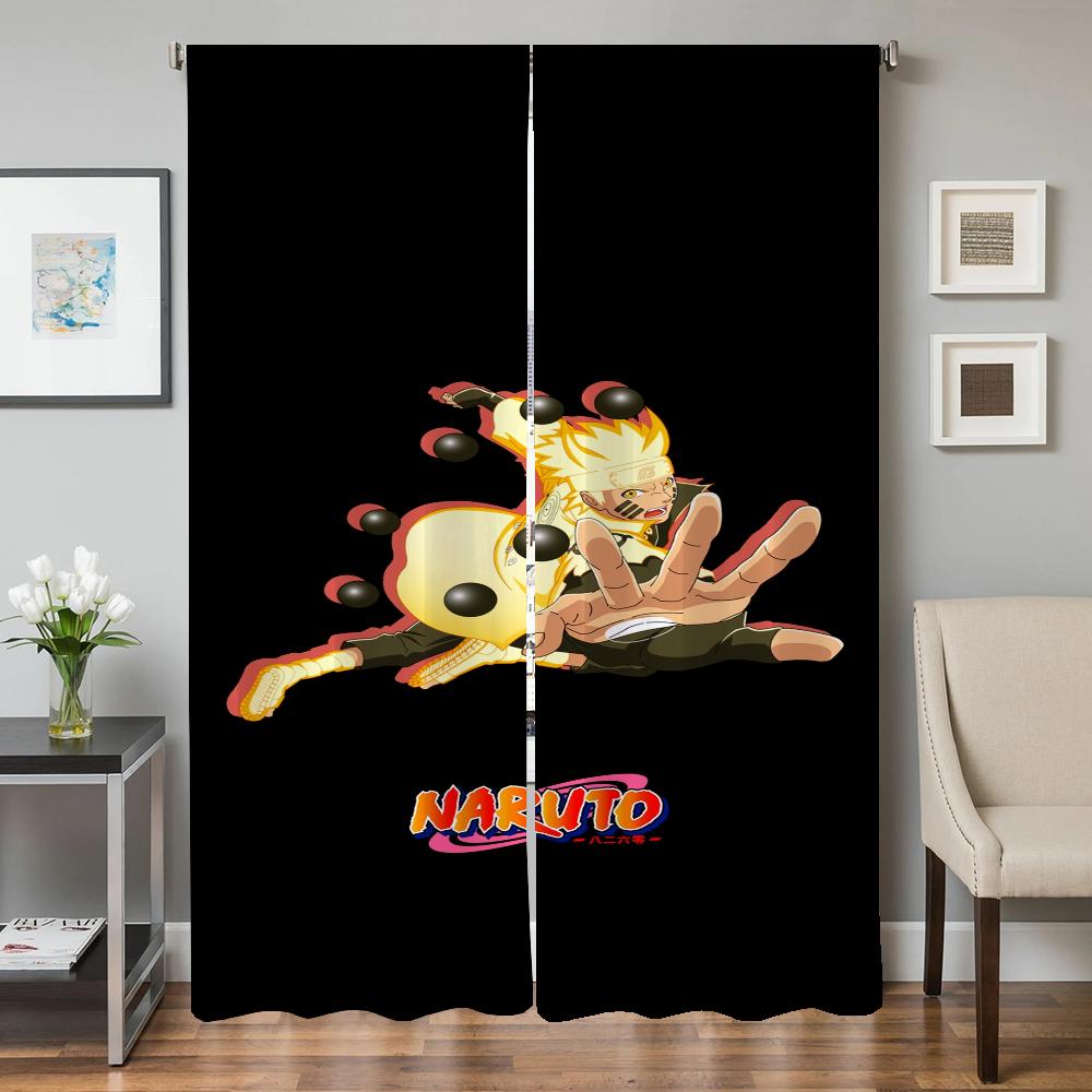 

Домашний интерьер Кухня Шторы для гостиной 2 шт. Плотные шторы Дверная штора Наруто Спальня Украшение Разделительная перегородка Тень W50xH70cmx2pcs-CL