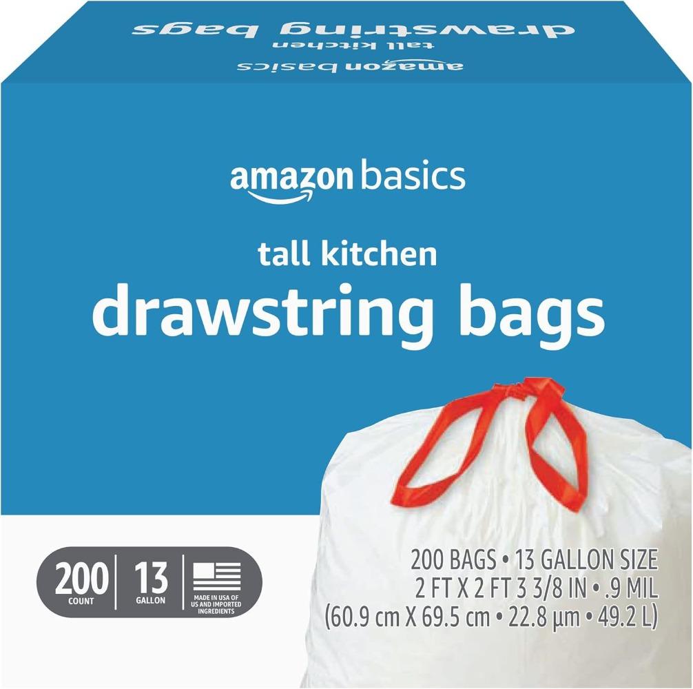 Extra Large Thickened Drawstring Garbage Bags, Tear-Resistant Portable for Home Kitchen Dorm, Heavy-Duty Household Trash Bags RQSL-BH-2519-51