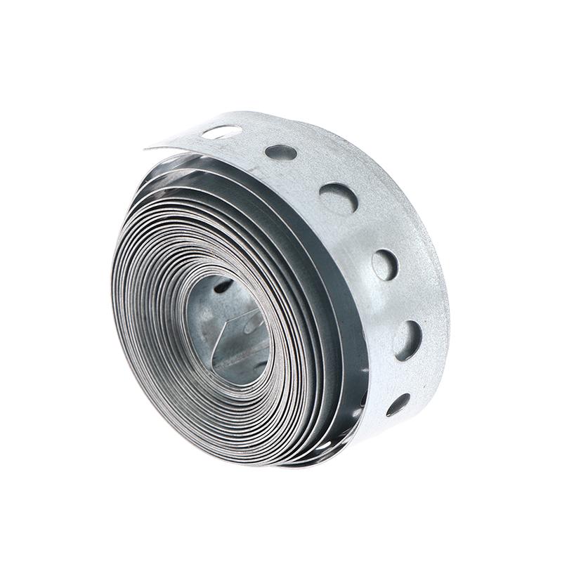 

3Meter*18.0mm Galvanized Steel Tape Hanger Strap Pre-Punched Multi-Slot Metal Tape For Pipe Support And Sheet Metal Work