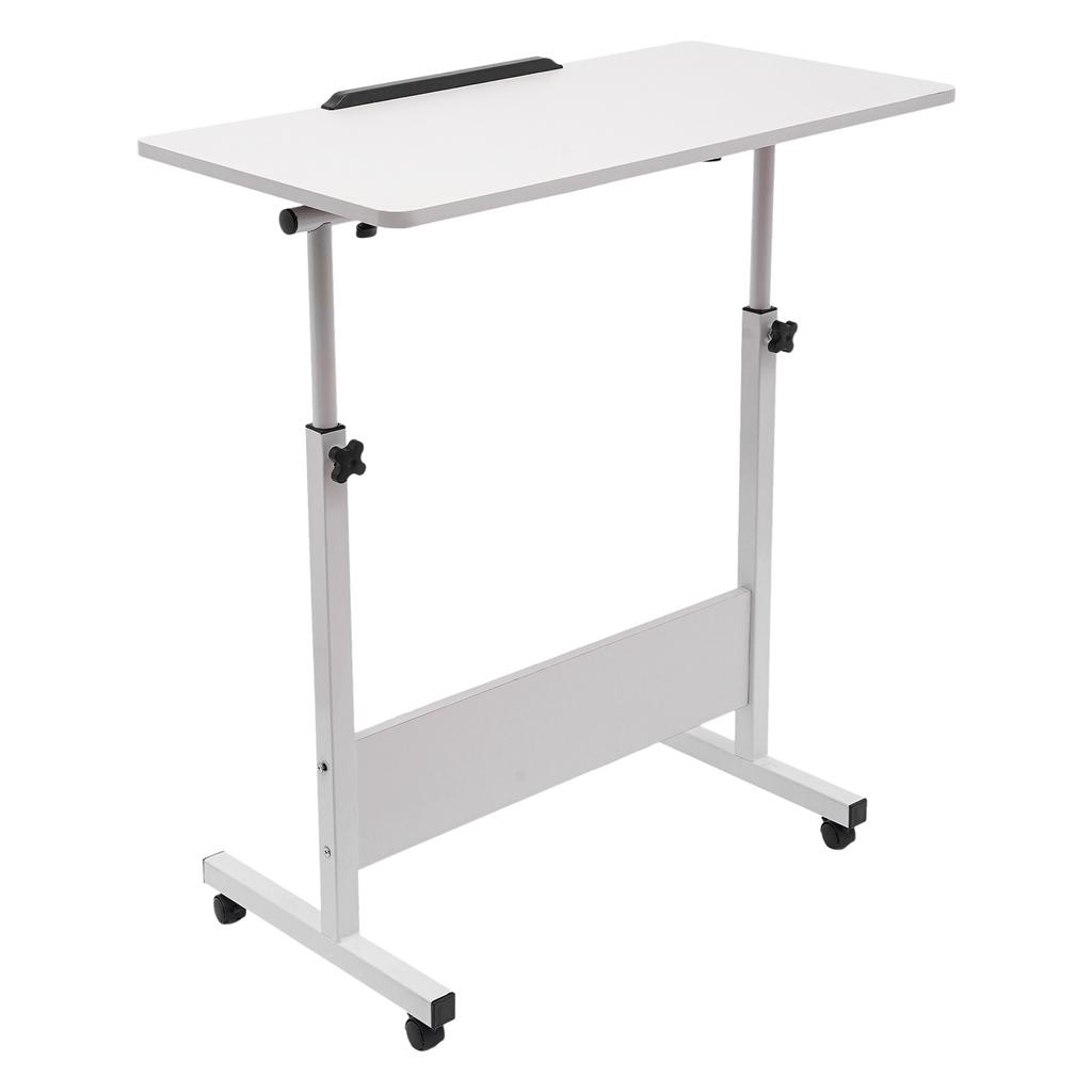 Adjustable Height Standing Desk, Portable Laptop Desk with Rolling Computer Stand MDF, Carbon Steel for Office, Living Room