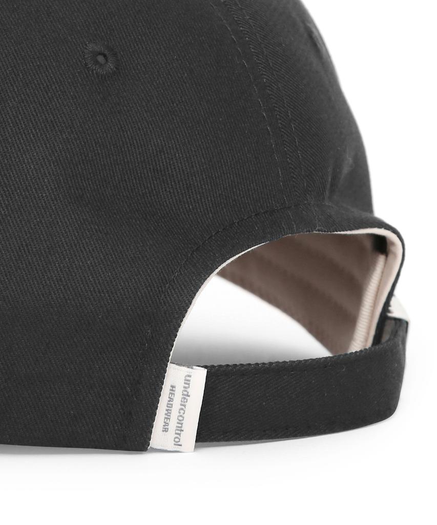 Eondeokeonteulol Cotton Logo Trucker Ball Cap Slogan / Soft Deep Black