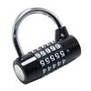 5 Digit Zinc Alloy Combination Padlock High Security U Shape Wide Shackle Design Waterproof Anti-Theft Lock for Gym Locker