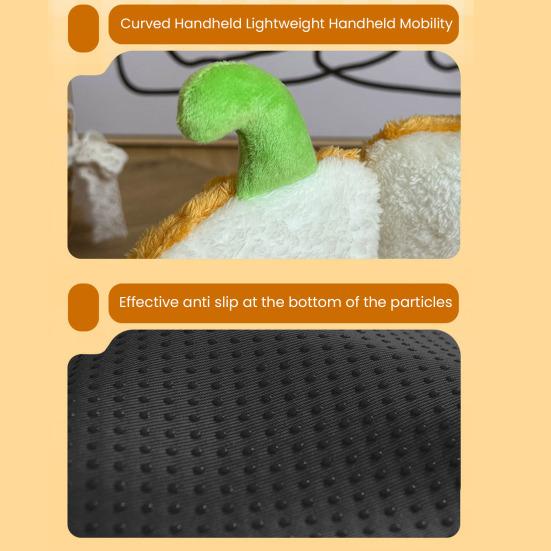 Pumpkin Cat Bed 16.5/19.7 In Soft Fleece Pet Mat Warm Dog