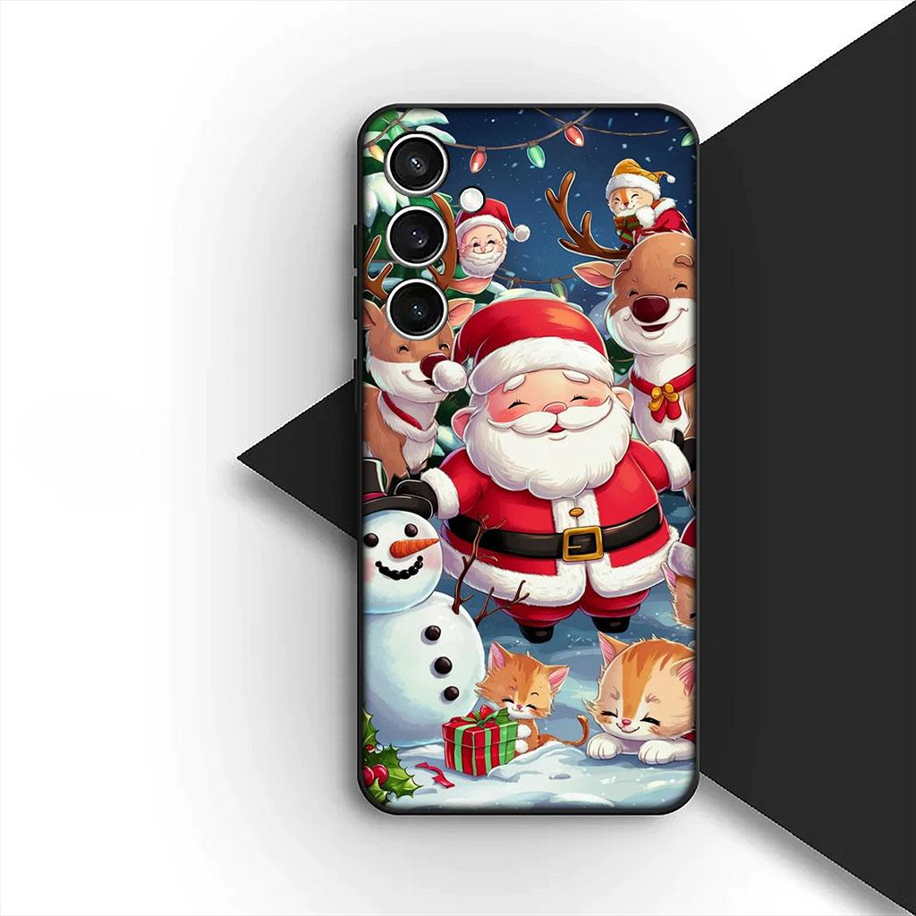 Phone Cover for Motorola Moto G55 G45 G75 G85 G13 Edge 50 30 Fusion 40 NEO Ultra Pro Case Deer Merry Christmas Tree Coffee