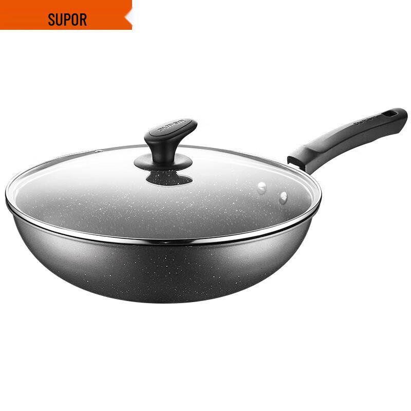 Supor 32cm Maifan Stone Non-stick Frying Wok