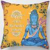 Mandala Mysterious Retro Religious Yoga Taie d'oreiller, Symdazers, Home Decorative Cojines, Sofá Poduszka