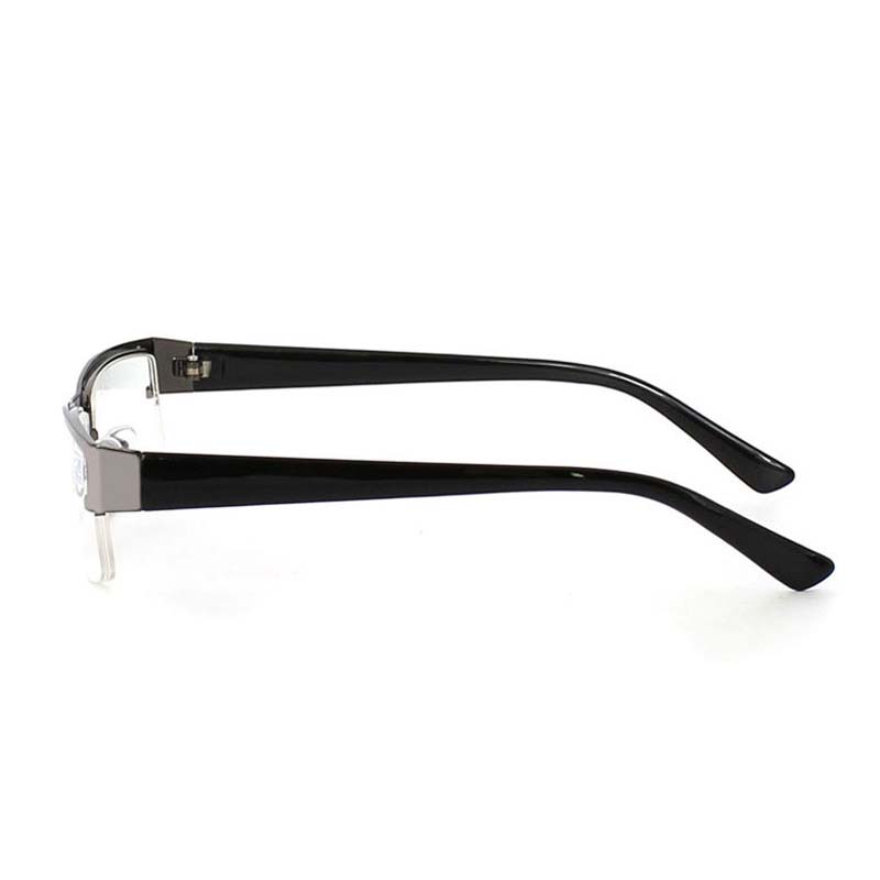 Metal Stainless Myopia Eyeglasses Computer Men Eyeglasses Half Frame Spectacles Anti Blue Ray Eyeglass -1.0 -1.5 -2.0 to -5.0 -6.0