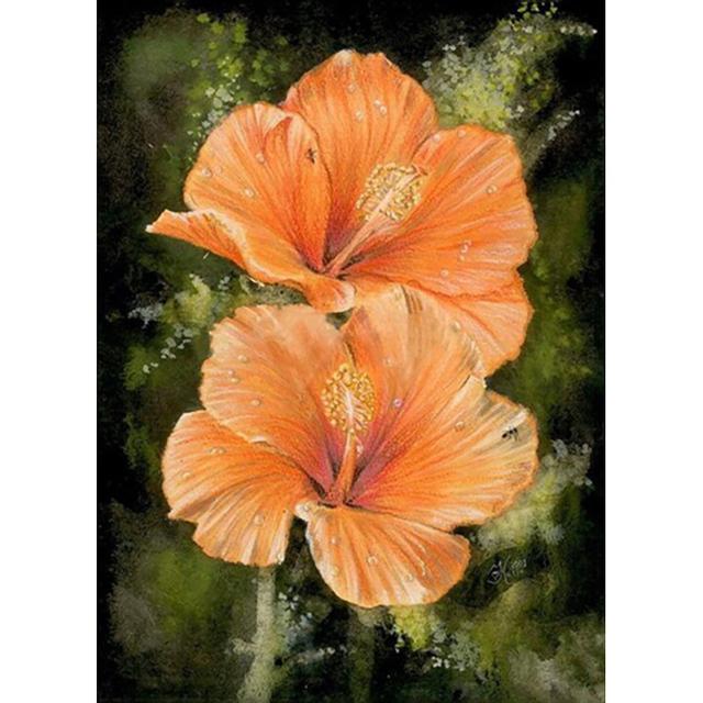 5D Diy Diamond Painting Vase Diamond Embroidery Fresh Flower Cross Stitch Full Round Round Drill Wall Art Picture Handmade Gift