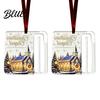 Christmas Tree Decorations Decor with Ornament Acrylic Gift Holder 2Pcs Cash Money Hanging Unique Holiday