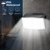1/2/4PCS Motion Sensing Smart Light, 132 LEDs, 3 Modes Solar Security Light, IP65, Solar Fence Light for Outdoor, Yard