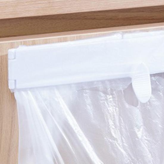 2Pcs Foldable Trash Bag Holder Large Opening Design Snap Fastening Space Saving Foldable Garbage Rack