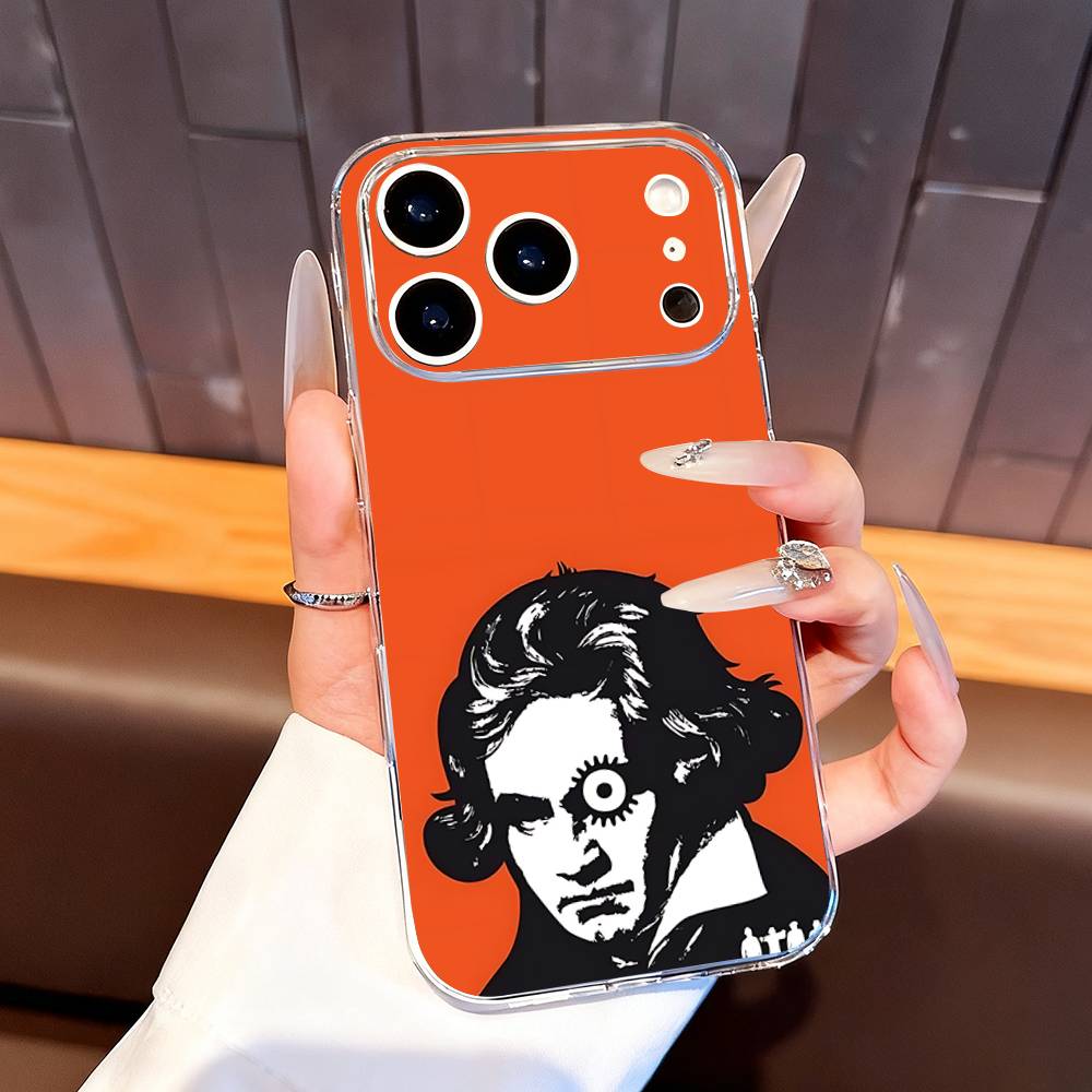 A C-Clockwork O-Orange Phone Case For iPhone 7,17,16,15,14,13,12,11 Pro,Max,Plus,XR,Mini,E Clear Full-coverage Soft Cover