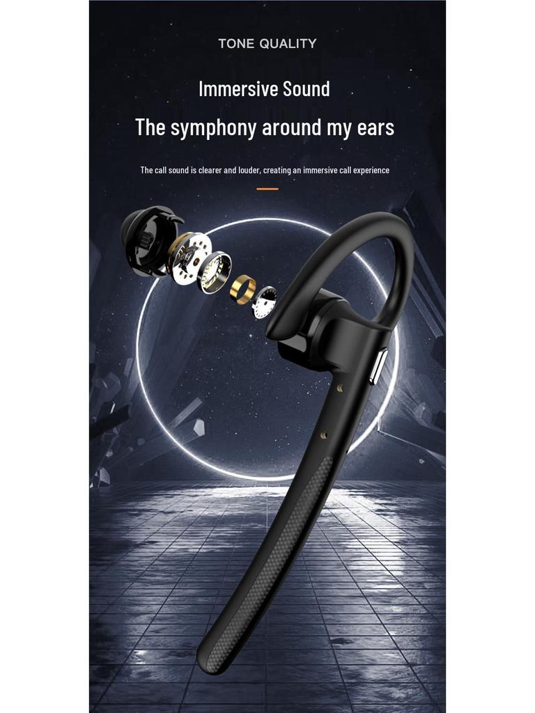 Bluetooth Business Headset with AI Translation, Noise Reduction, Long Battery Life, New Single Ear On-Ear Design, Version 5.4