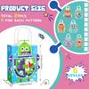 24 Pcs Robot Party Supplies Candy Gift Bags, Robot Goodie Gift Treat Bags, Kids Candy Treat Bags with Handle for Robot Themed Birthday Party