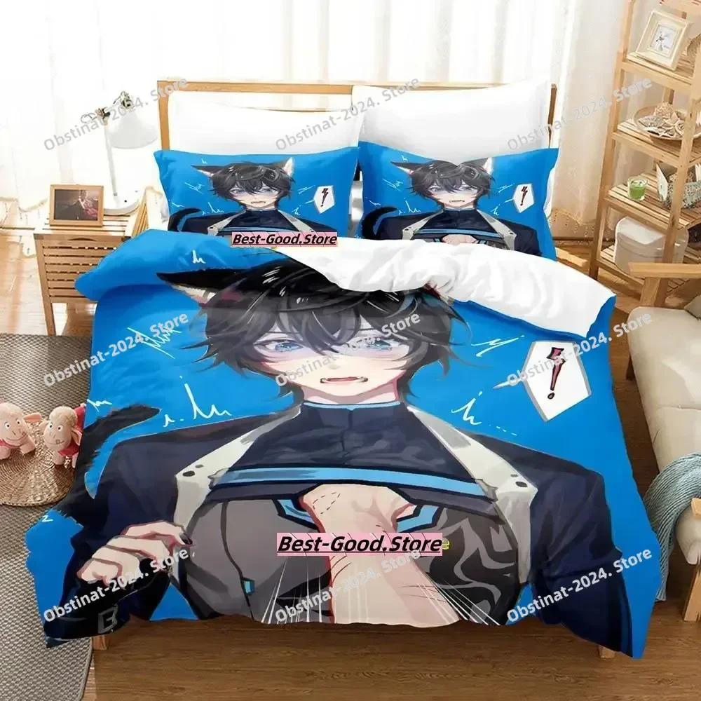 VTuber Axia Krone Bedding Set Single Twin Full Queen King Size Bed Set Adult Kid Bedroom Duvetcover Sets Anime Parure De Lit Bed