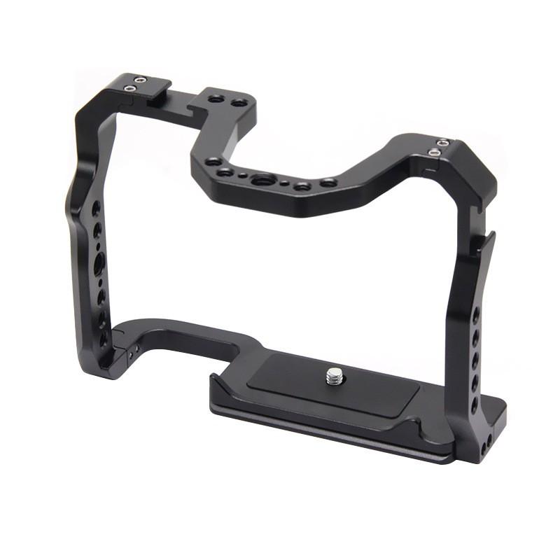 Aluminum Camera Cage Canon EOS 70D 80D 90D DSLR With Cold Shoe Mounts Vertical Grip Support Accessory Expansion