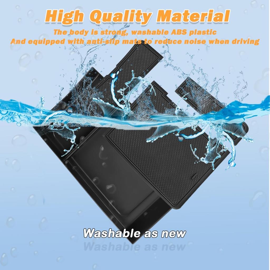 Center Console Organizer Compatible With Hyundai Santa Fe    Lower Center Console Storage Box Tray Interior Accessories