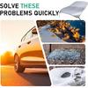Half Car Cover for Ice and Snow, Windshield Hood All-weather Protection Cover, Outdoor and Indoor Foldable Universal Dustproof Frostproof Cover for