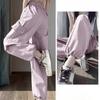 Pantaloni Cargo a Vita Alta da Donna Vestibilità Larga Pantaloni Jogger Felpati Pantaloni da Escursionismo per Esterno