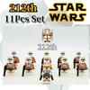 Wars Star 11 stk Clone Troopers Minifigurer Byggeklosser DIY Leker Barn Gaver