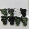 Natural Crystal Snake Figurine Raw Stone Ruby Zoisite Clear Quartz Healing Stone Feng Shui Luxury Home Decor Gift