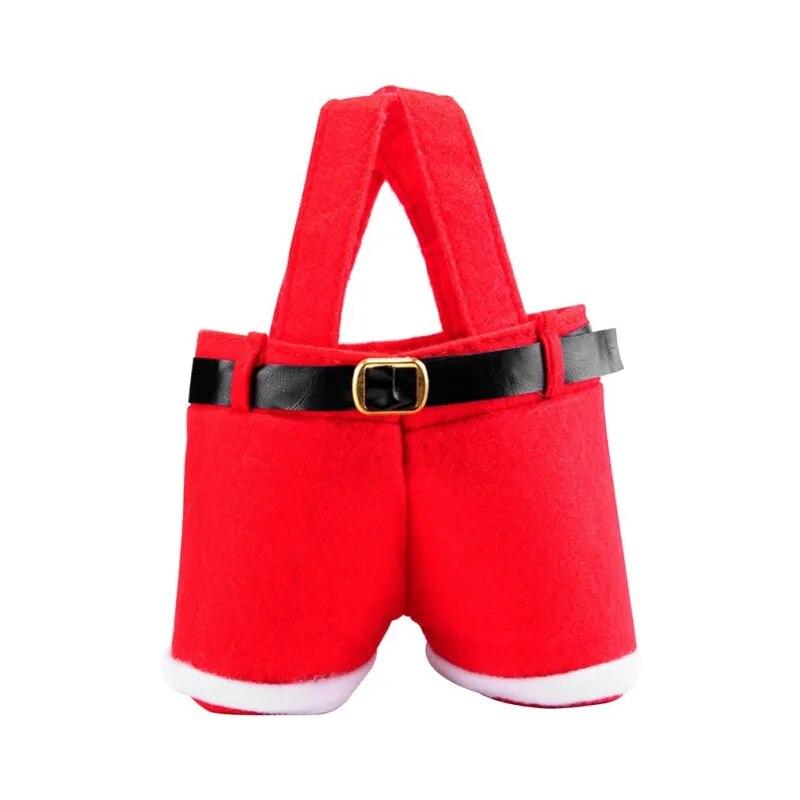 

Рождественский держатель для подарков, Санта-Клаус в форме брюк, подарок, сумка для конфет, забавные праздничные принадлежности для домашнего декора, елочное украшение, подарок для детей