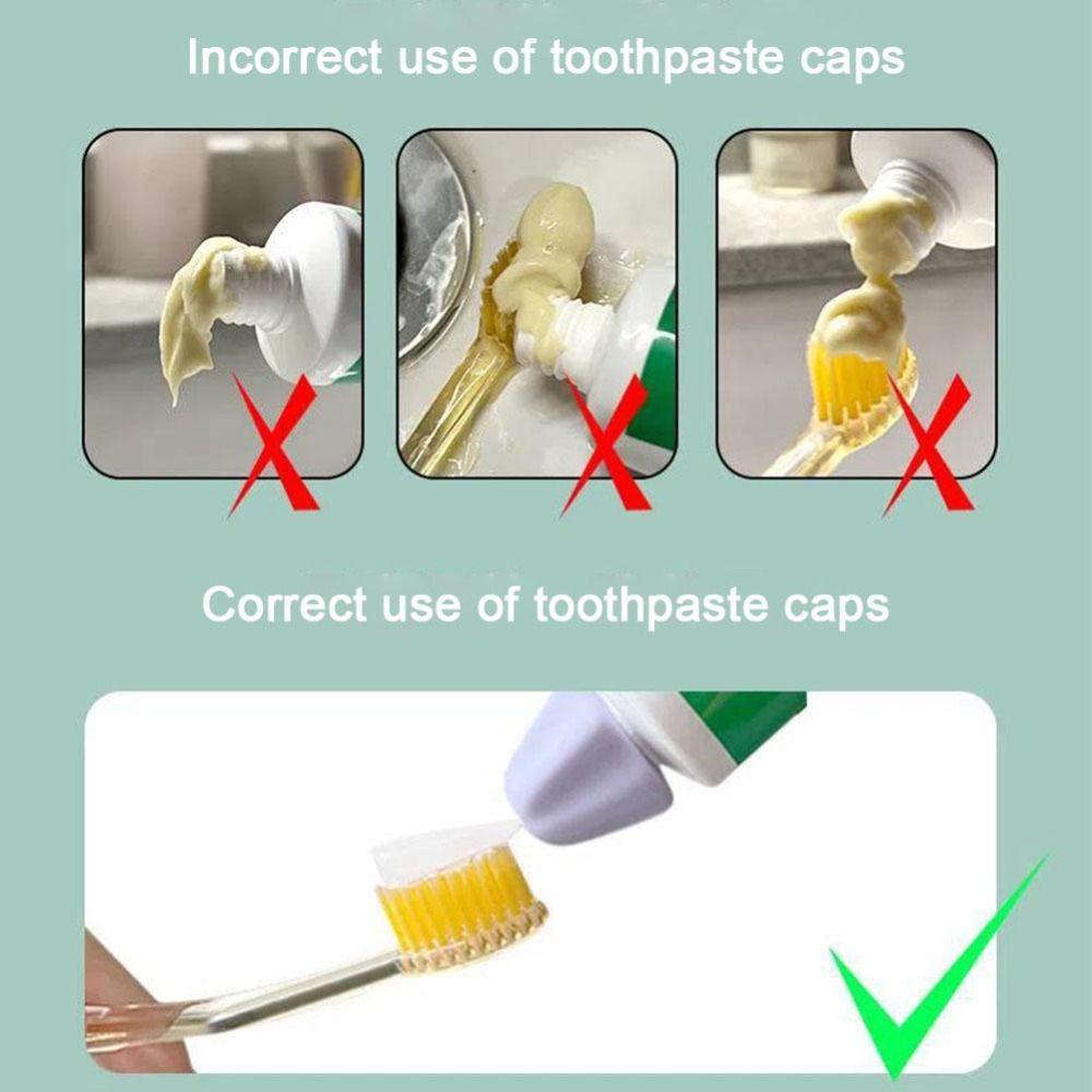 High Quality Silicone Self Closing Toothpaste Cap Dust Bathroom Product Self-sealing Squeezer Cleaning Toothpaste Pump Dispenser