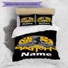 3pcs Duvet Cover Set (1*Duvet Cover + 2*Pillowcase, Without Core), Custom Name Batman Pattern Bedding Set, Home Bedroom Decor Gift
