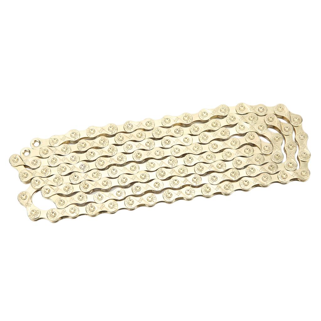 Mountain Bikes Chain 9 Speed Electroplate Rustproof Stable 2 Bridges Type Bike Chain with Chain