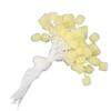 50pcs Hearing Aid Ear Barrier Soft Sponge Ear Plug Hearing Aids Accessories with CordS Yellow