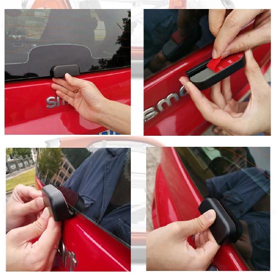 Dla starego Smarta fortwo 451 tylny zderzak samochodowy bagażnik tylna klamka naklejka gałka pomocnicza dekoracja zewnętrzna akcesoria samochodowe