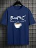 Energy Milk Coffee Fun Couple Tshirt Comfortable Breathable Loosefitting Polyester Shortsleeved Street Oversized Tshirt
