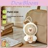 Usb Portable Cute Capybara Handheld Fan With 3speed Settings For Students And Office Use