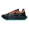 Li Ning Protective Cloud Plus Lightweight Rebound Low-Top Running Shoes Men Sneakers Black Orange AGLR231-4