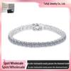 Brățară Tennis Cruce Moissanit - Stil Hip Hop Argint Sterling 925