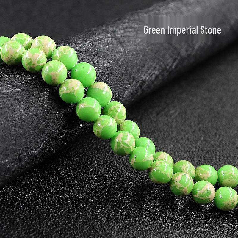 Emperor Stone Handmade Turquoise Natural Stone Beads - Round, Loose, Semi-finished Ornaments